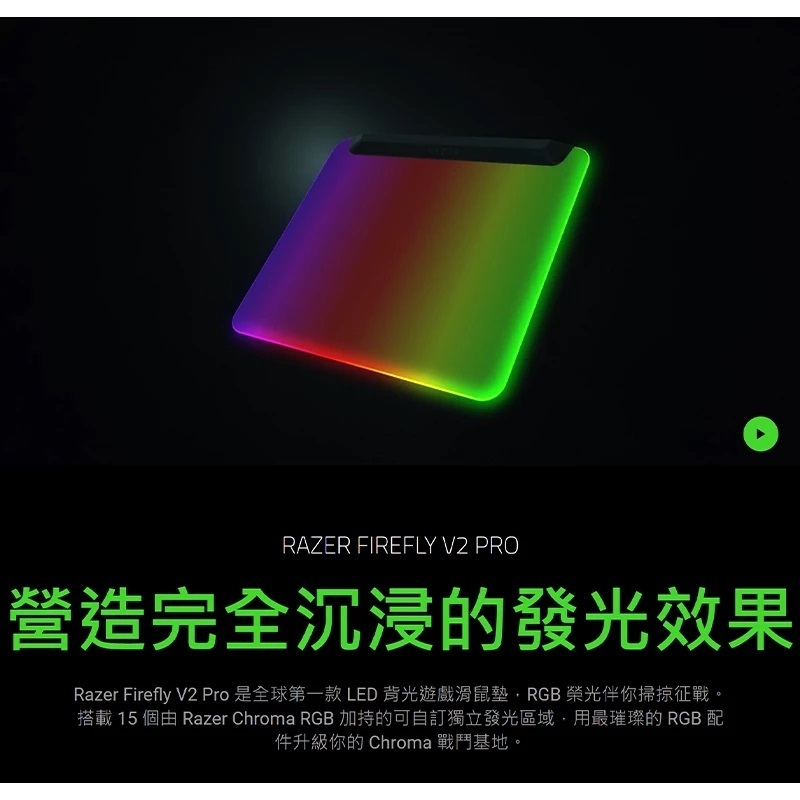Razer 雷蛇 烈焰神蟲 Firefly V2 Pro幻影綠鼠墊Phantom Green Editio/RZ02-04920300-R3M1