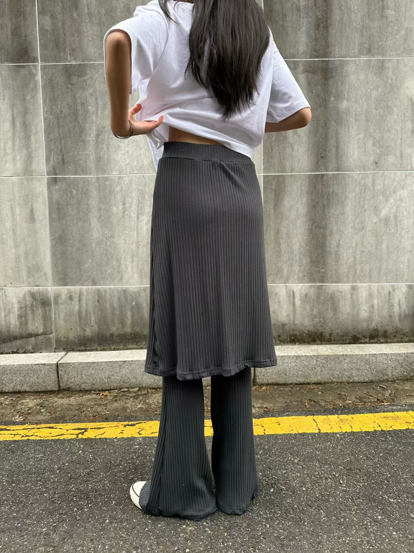 兩件式螺紋長褲