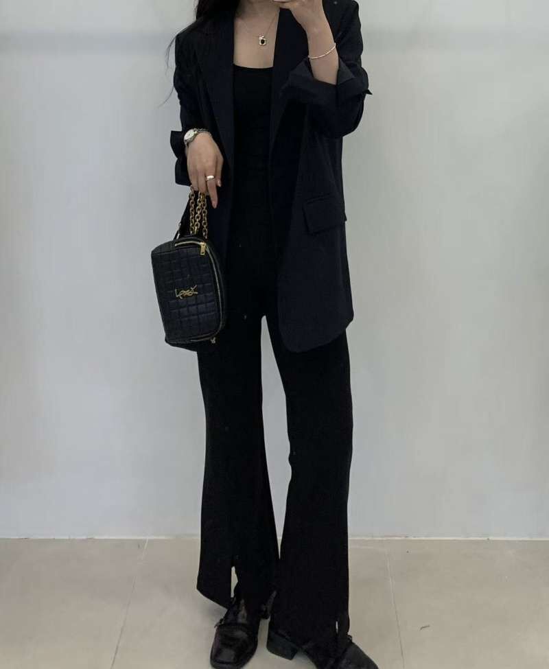 FP6006 夏季薄款全鬆緊微喇叭機能褲