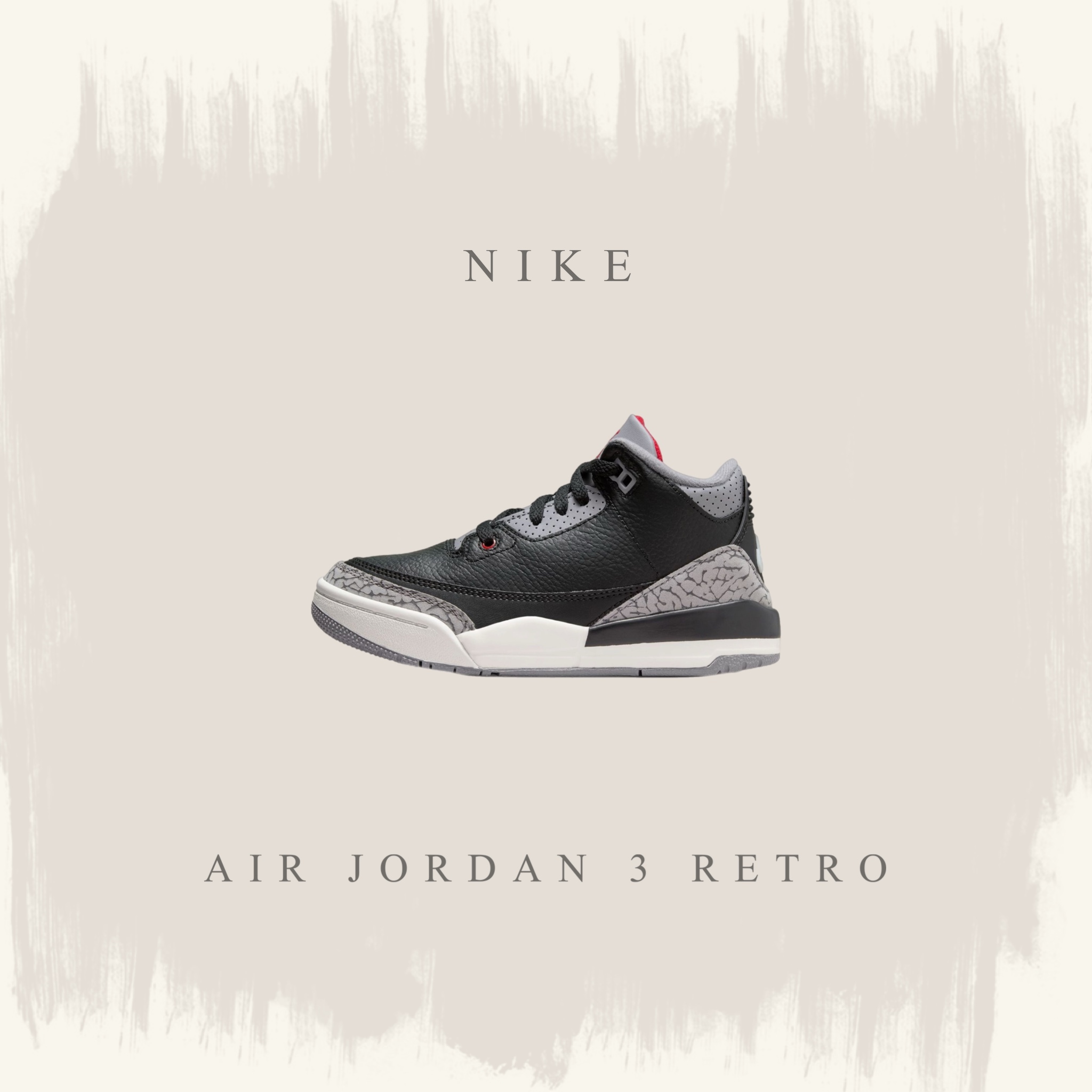 NIKE JORDAN 3 RETRO 童鞋 DM0966-010