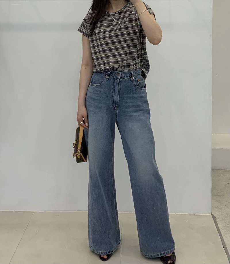 FP6014 圓領彩色條紋T