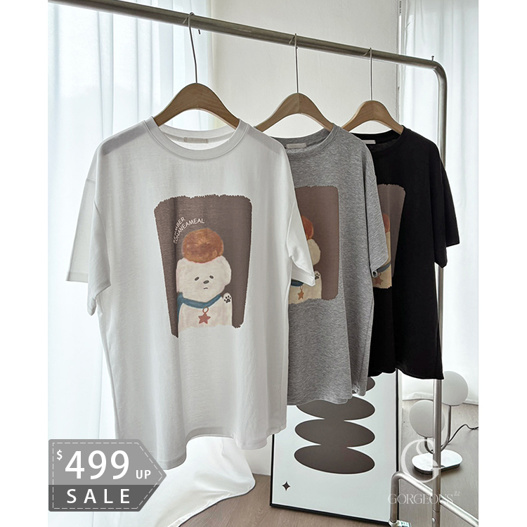 G2199 「萊卡奶油狗TEE」