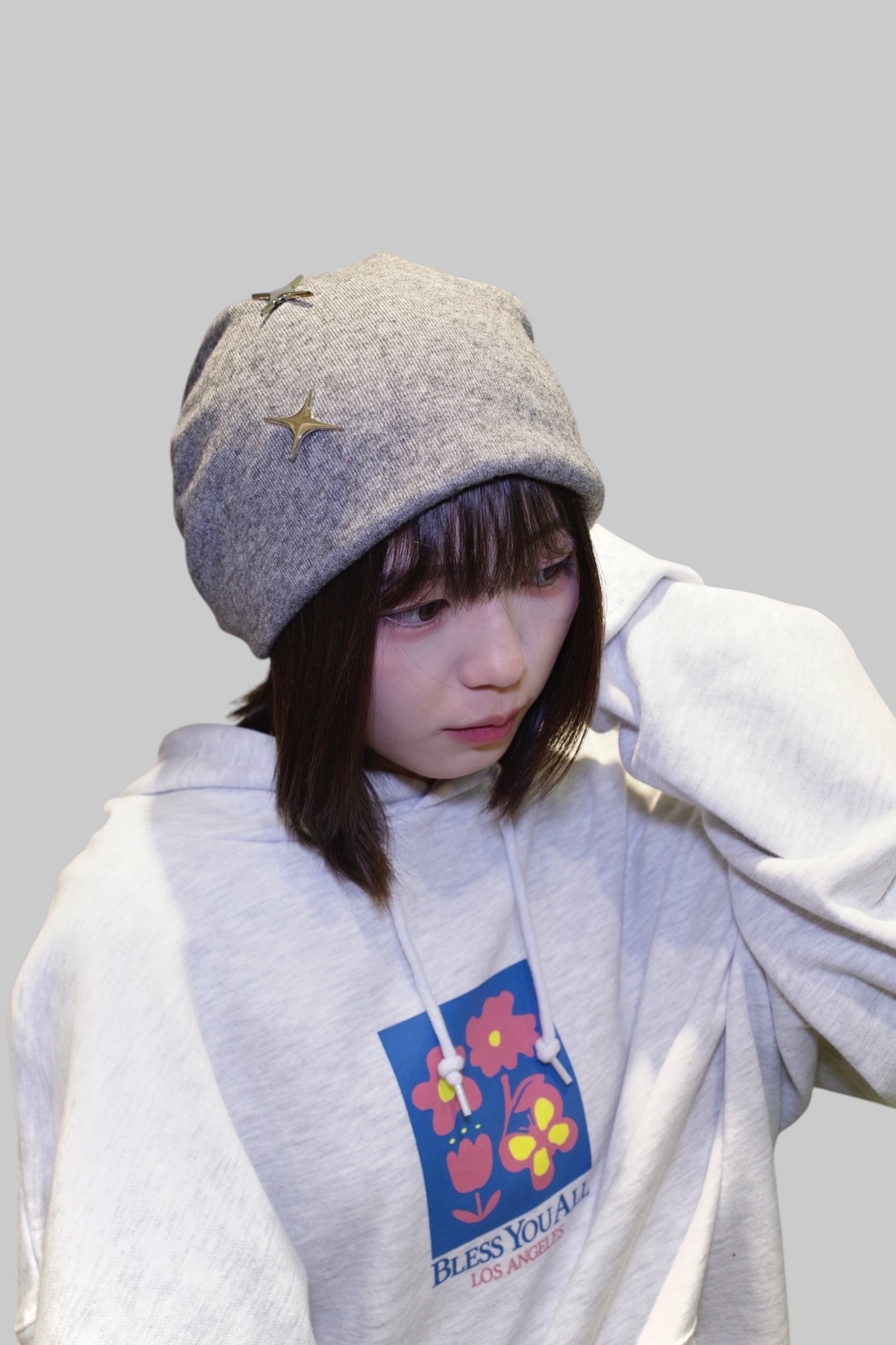 『Always_Good』星芒 飾品 包頭 堆堆帽 毛帽