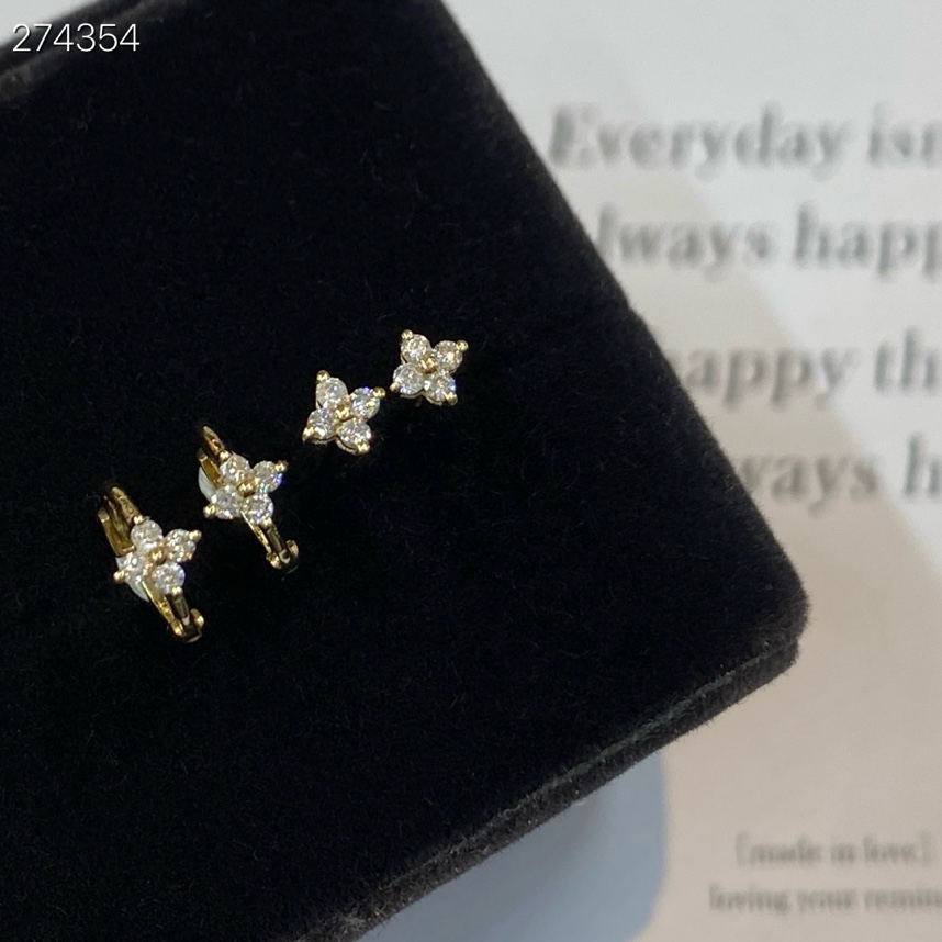 🍀四葉草小花｜耳釘耳圈｜女神節