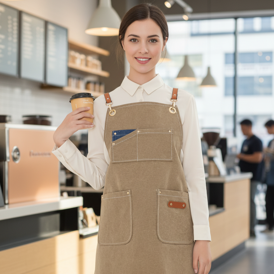 匠人多口袋厚磅帆布圍裙