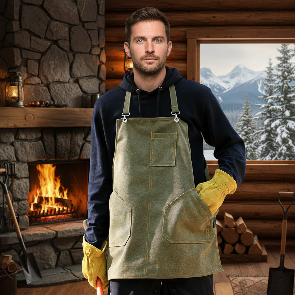 技工厚帆布短版可客製圍裙