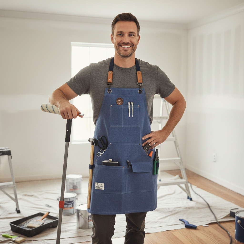 工業風匠人耐磨防水圍裙