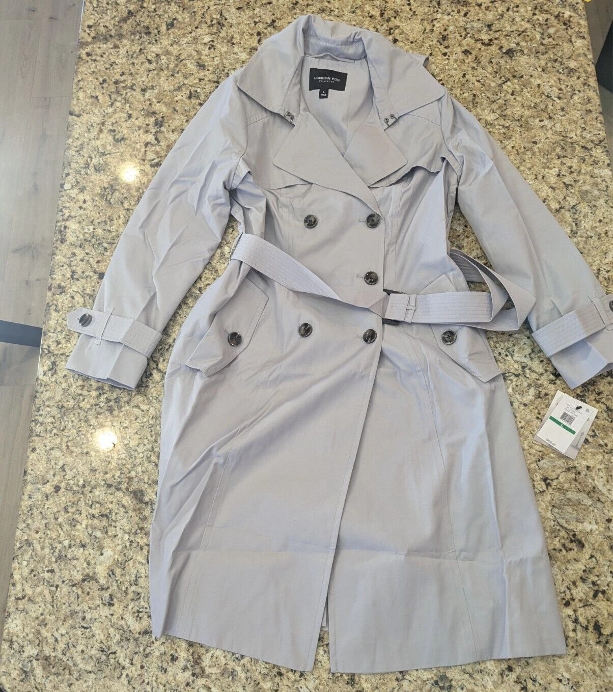 [S] DKNY TRENCH COAT,THISTLE, B3350456-THI FINAL SALE (SD780)