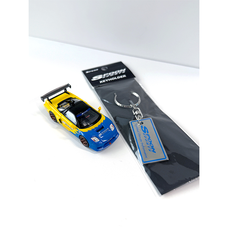 【數量限定】精裝版 SPOON SPORTS x POP RACE 1/64 NSX R GT 模型車 贈金屬銘牌鑰匙圈