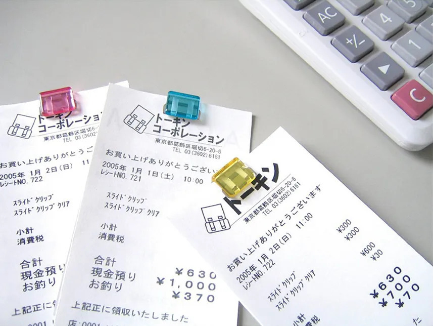 不傷紙 不打洞 彩色金屬 滑滑夾｜TOHKIN 東京金屬 日本