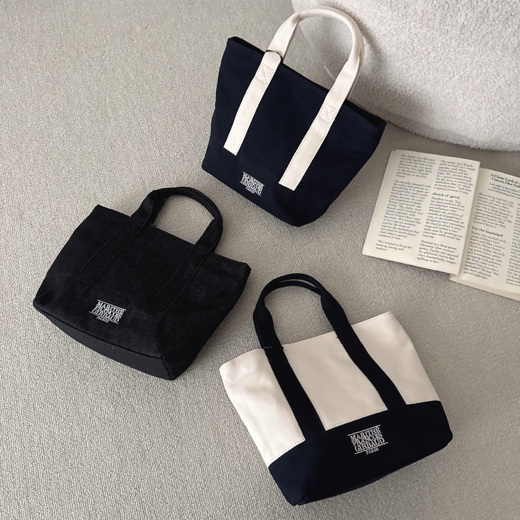（現貨） MARITHE MFG 經典logo 刺繡 帆布袋 手提袋 MFG46CBG105