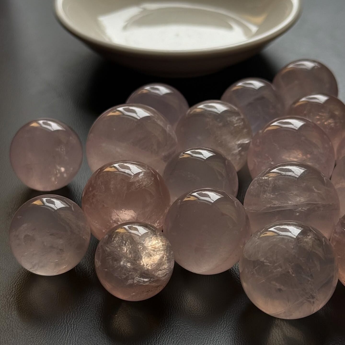 [原石] 星光粉晶 水晶小球