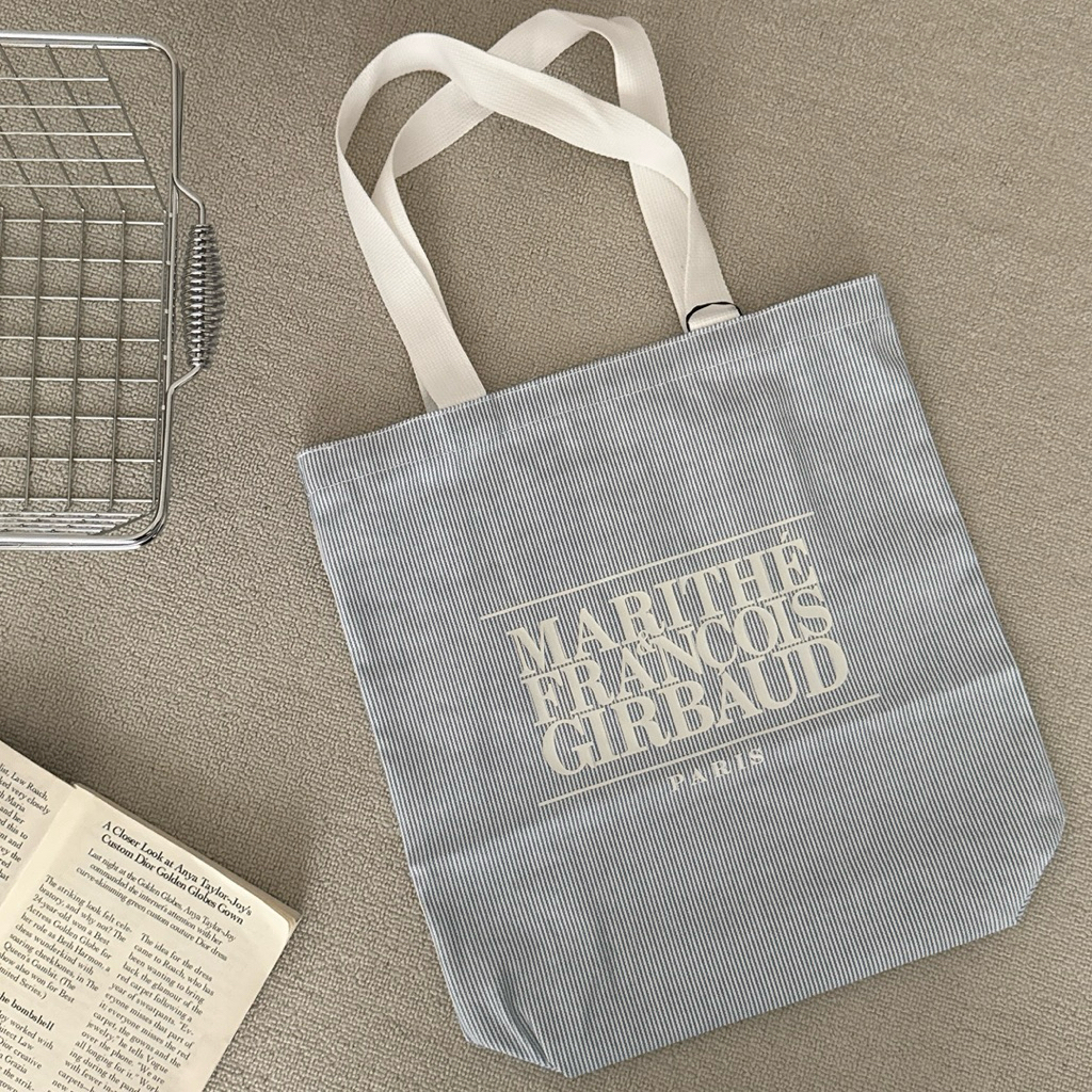 （現貨） MARITHE MFG 經典logo 直條紋 環保袋 MFG46CBG201