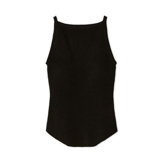 [現貨優惠] SNIDEL 針織細肩帶背心 附罩杯 黑