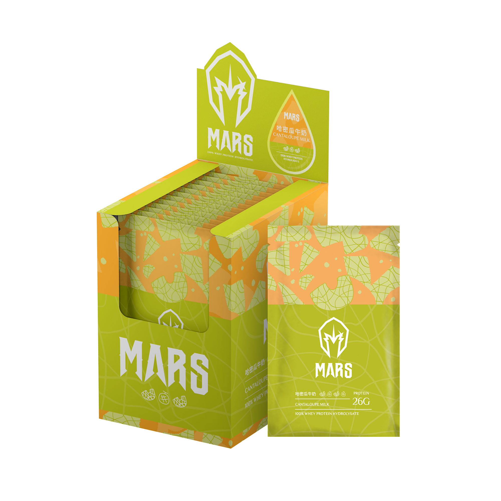 水解乳清蛋白12包盒裝 - 哈密瓜牛奶口味