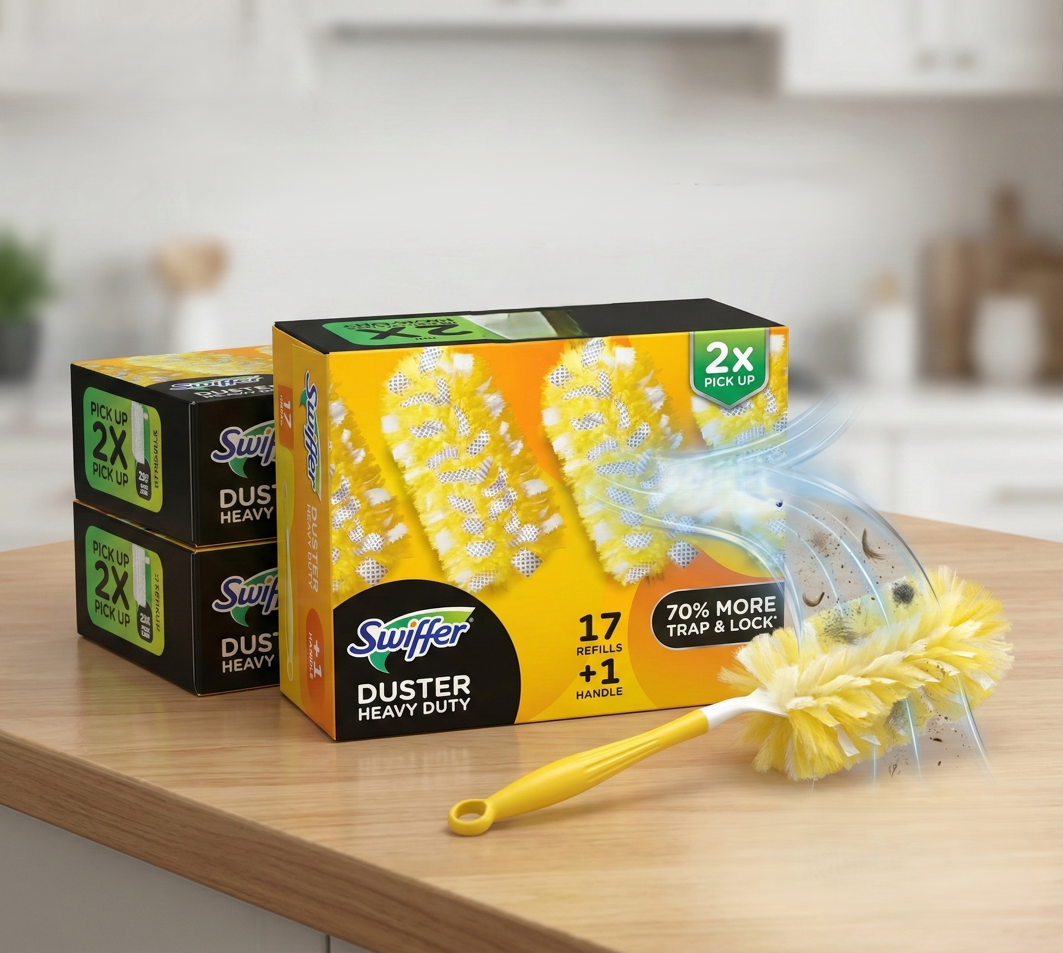 【直播】Swiffer LX0306103 強力除塵撣套裝(1 個手柄+ 17 個替換頭)