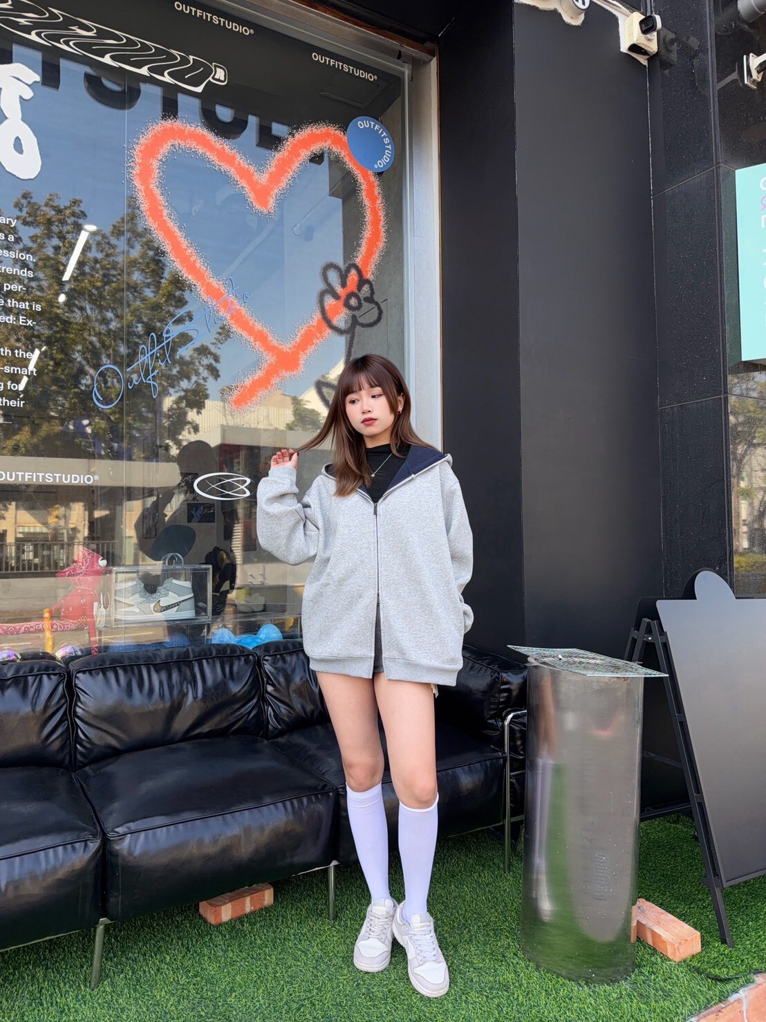 750G 太空棉 廓形 短板 連帽外套