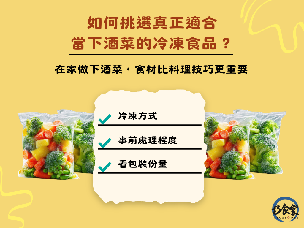 如何挑選真正適合當下酒菜的冷凍食品？