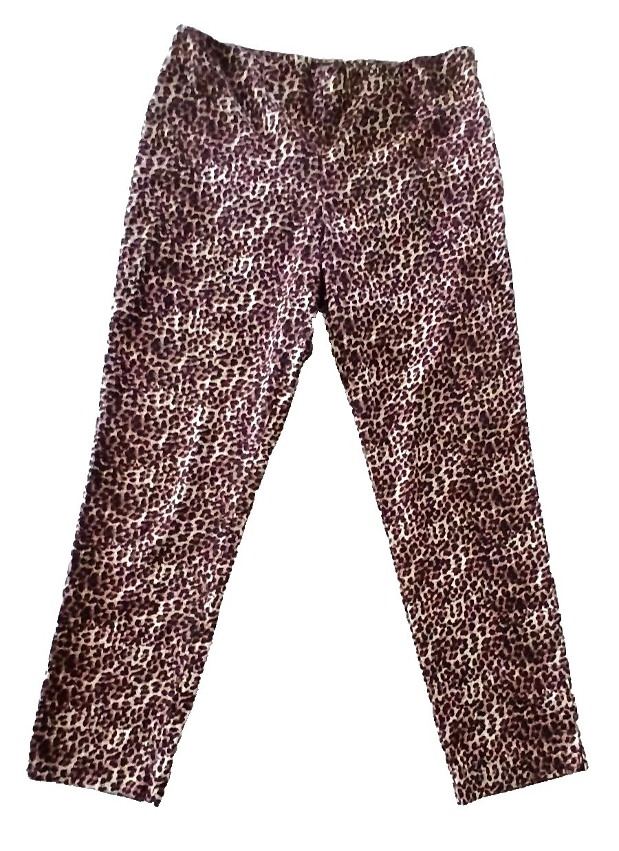 [S] DKNY ANIMALIZE SYRAH MID-RISE LEOPARD 7/8-LENGTH LEGGING, DP5P3491-OHQ (SD1812)