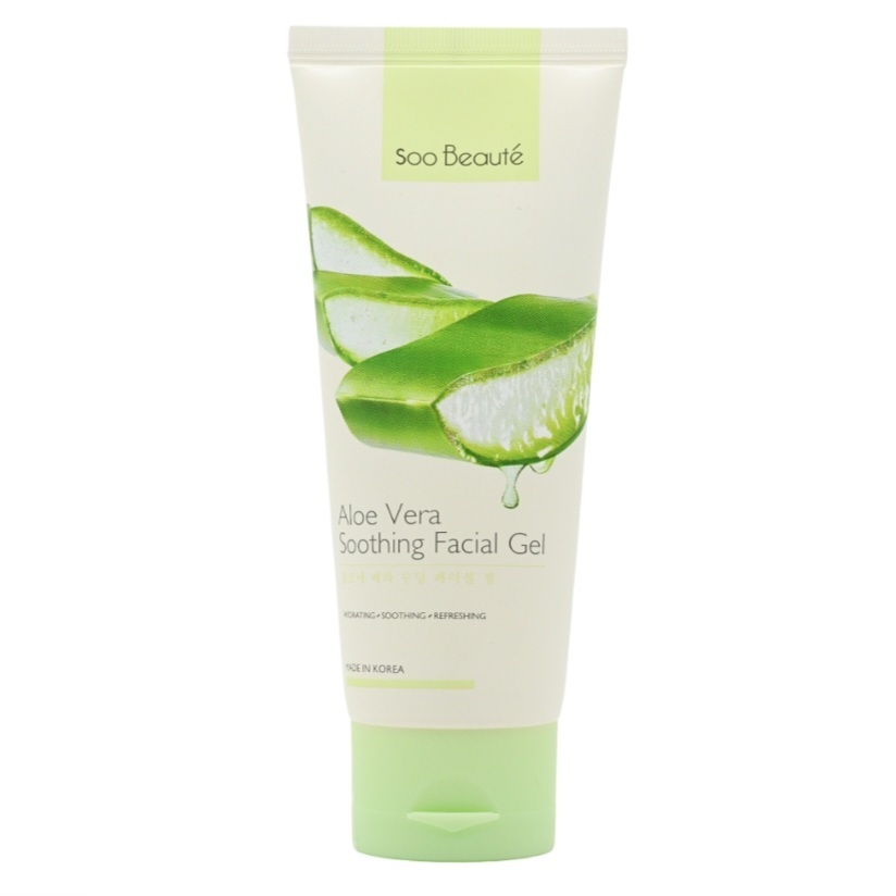 KR Soo Beaute 蘆薈保濕舒緩面部凝膠 100ml （此為清貨價貨品不設退換）EXP：2028年1月（AT6 930）