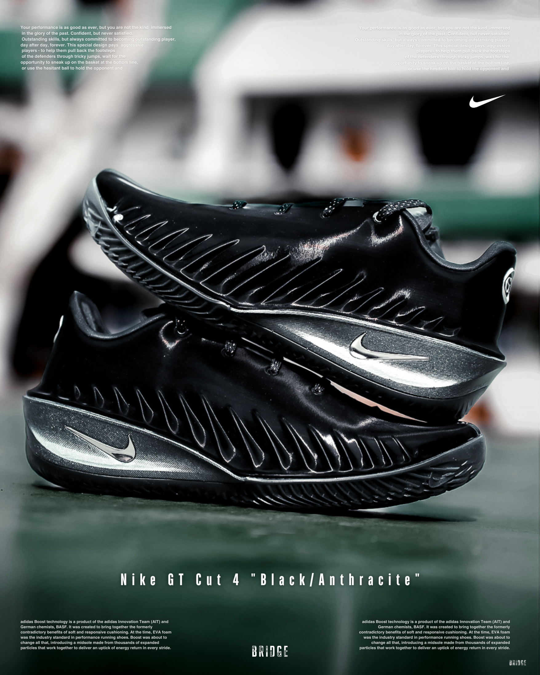 『最終黑化 西裝暴徒』Nike GT Cut 4 "Black/Anthracite"