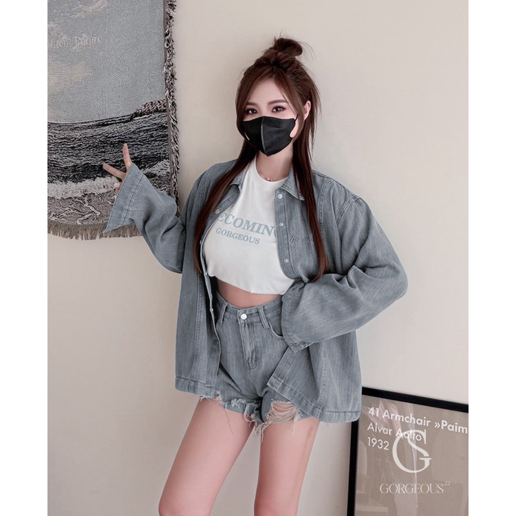 G9806 「豎紋Eco'Pro環保水洗牛仔套裝」