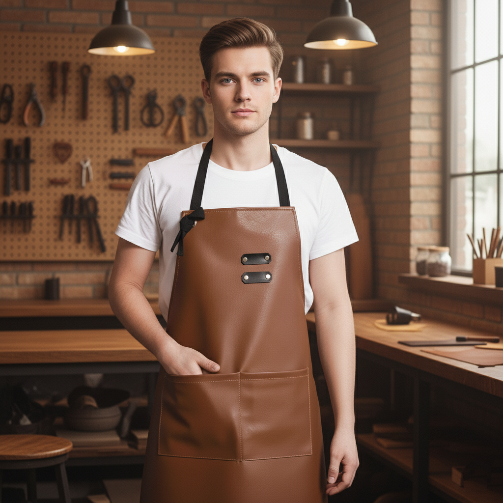 職人仿皮革防水圍裙