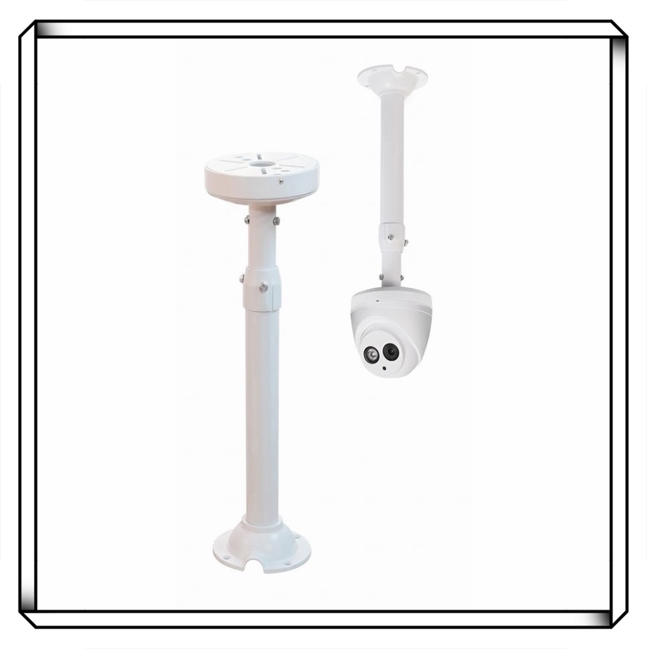 I型 半球型監視器鏡頭伸縮支架 鋁合金 60-120公分