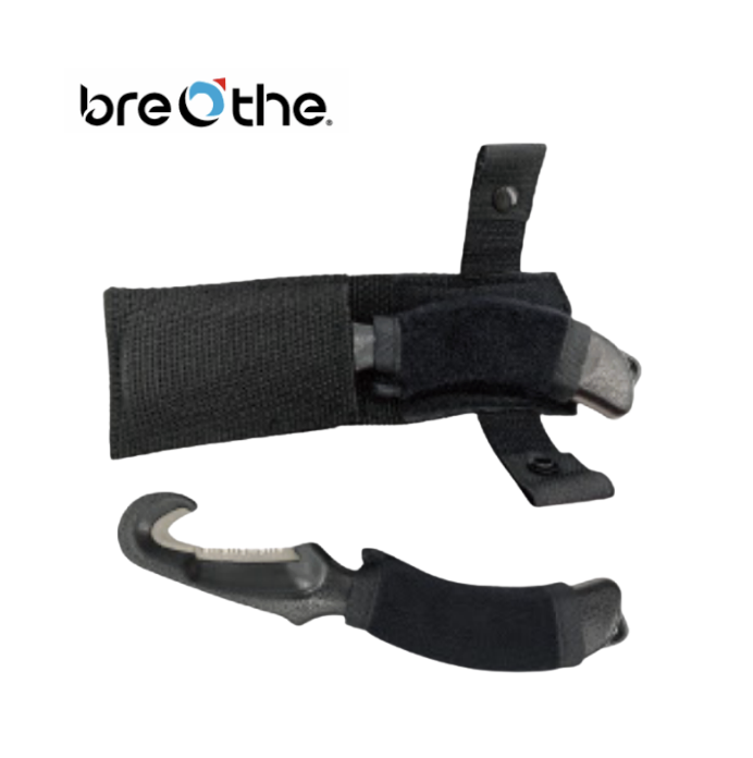 水呼吸Breathe 軍規級鈦合金潛水割繩刀 31-E-01T