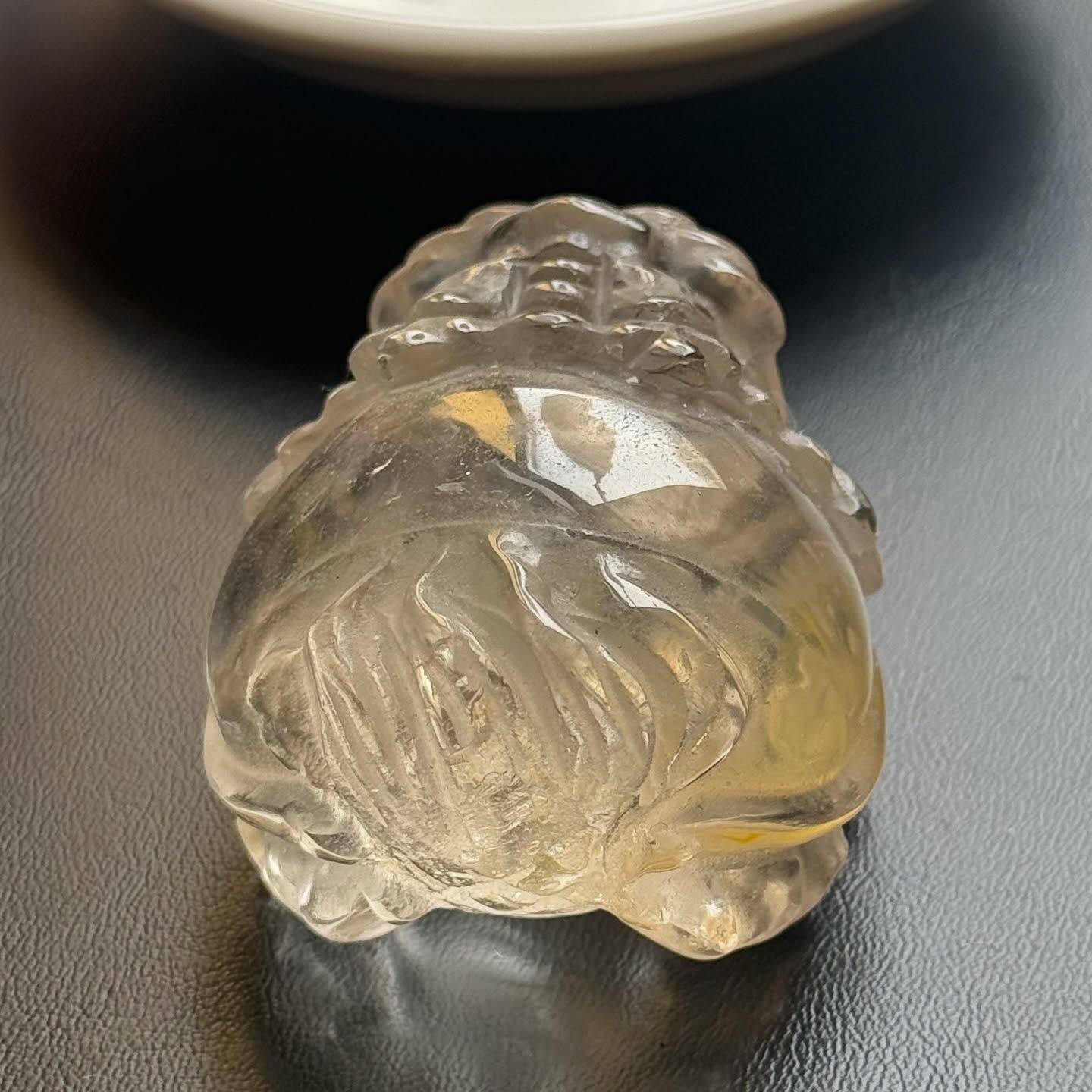 [原石] 黃膠花石英 水晶龍龜