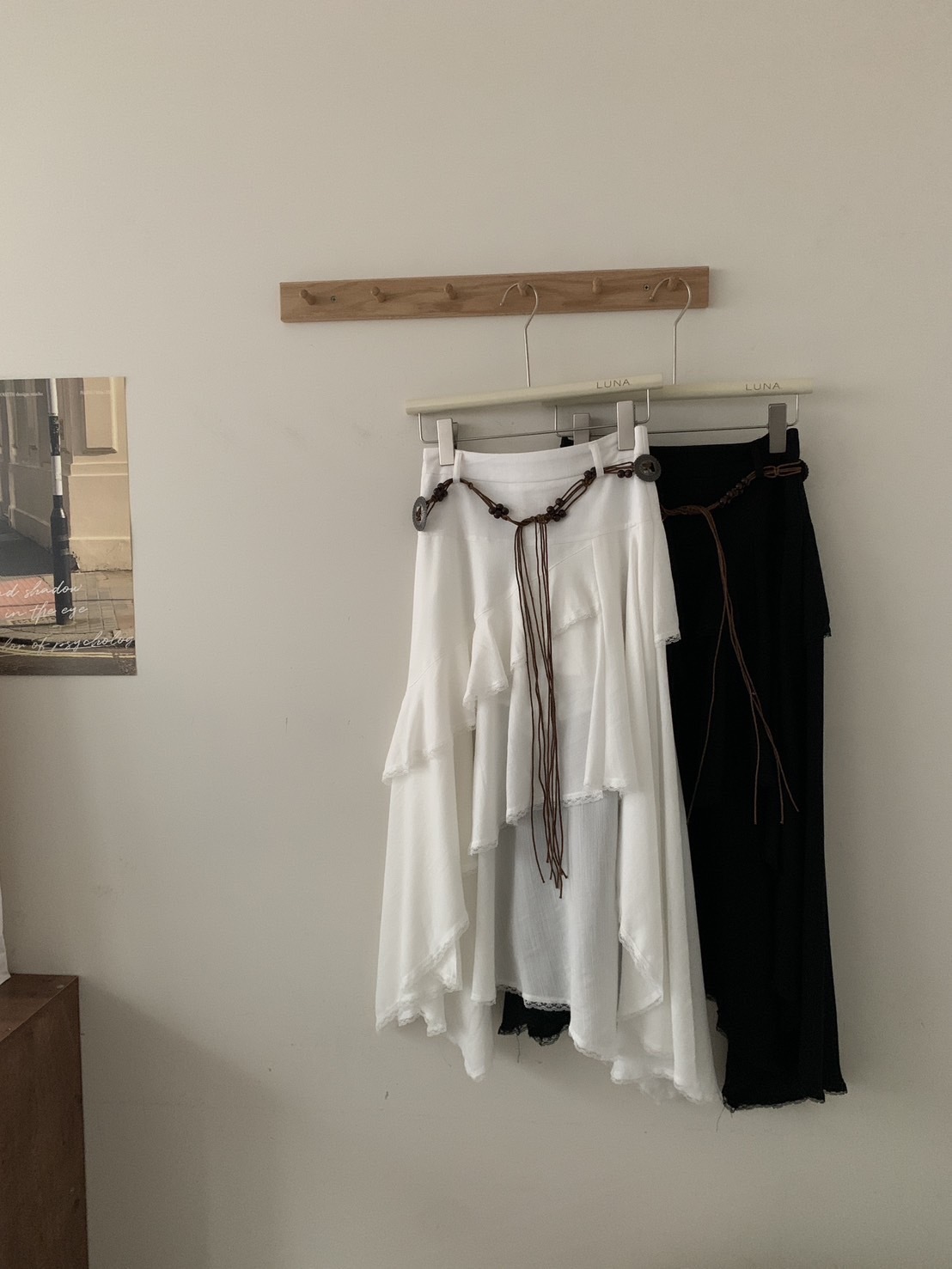 A36 預購復古民族風附腰帶不規則長裙