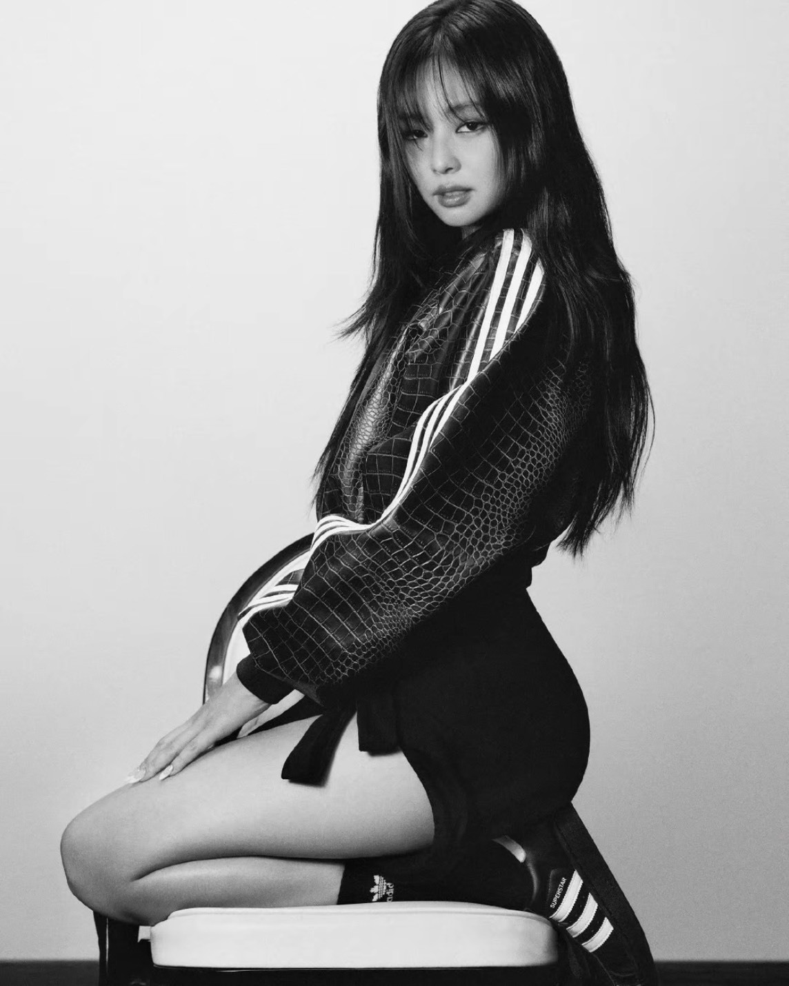 <明星同款>Adidas Superstar 2.0 貝殼頭 皮革 三葉草 黑白