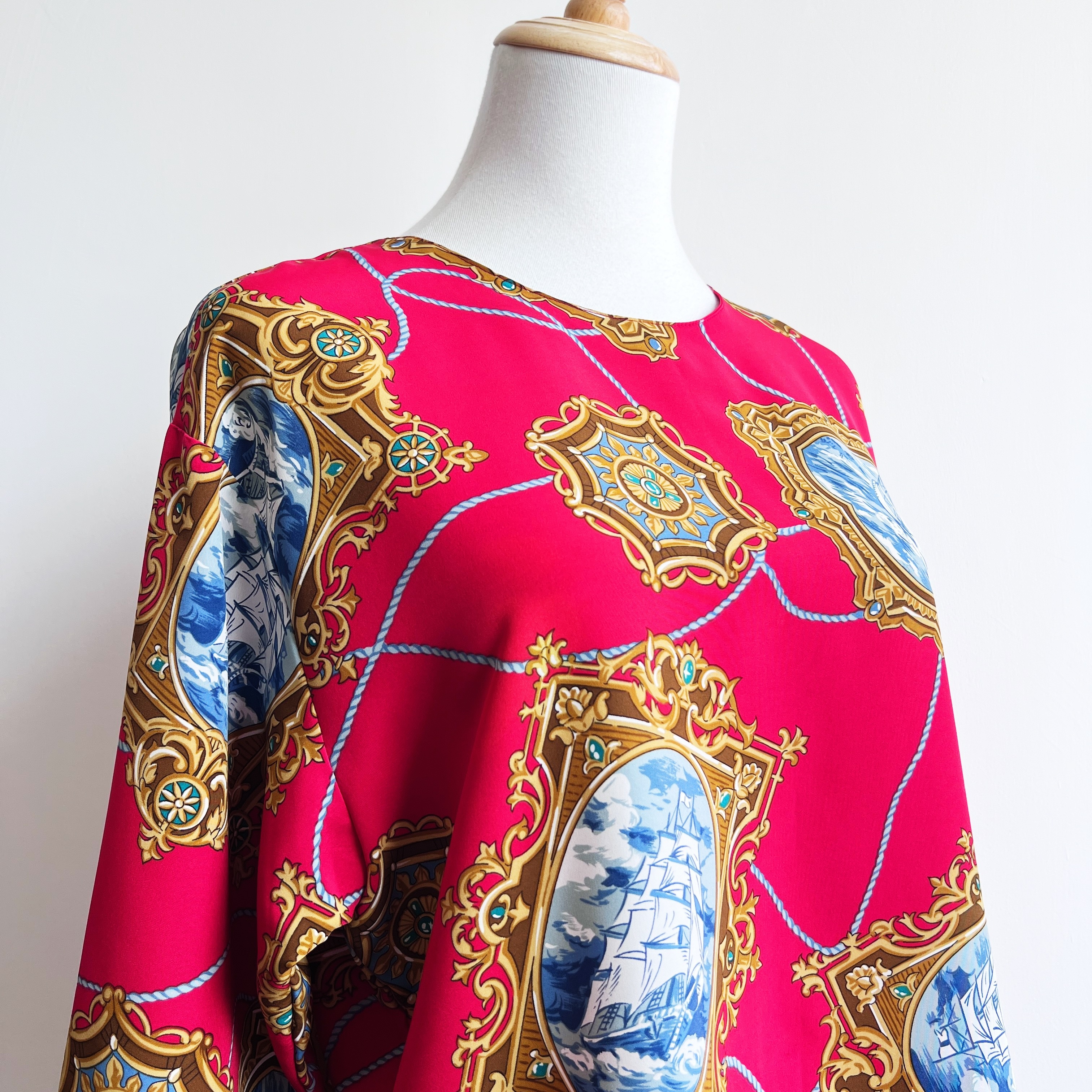 日本製寶石揚帆圖案古著上衣