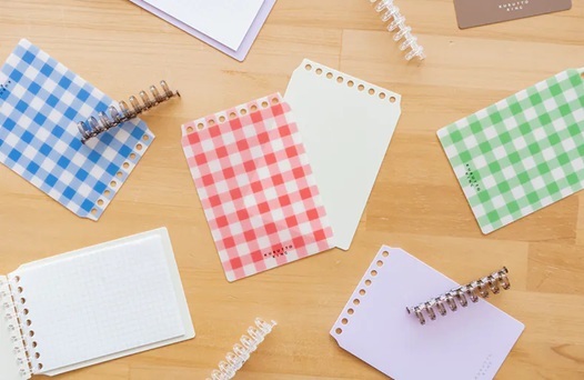 日本Maruman．Loose Leaf 9孔活頁封面 素色/格紋 共12款