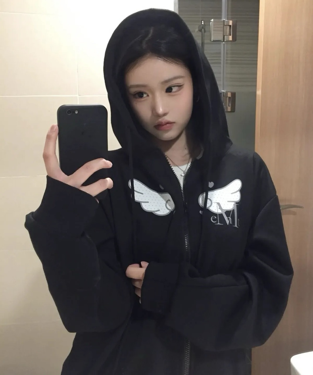 韓國限定🇰🇷 MUCENT SYLPH DOT ANGEL HOOD ZIP-UP 天使 翅膀 雙拉鏈 連帽外套 / 預購