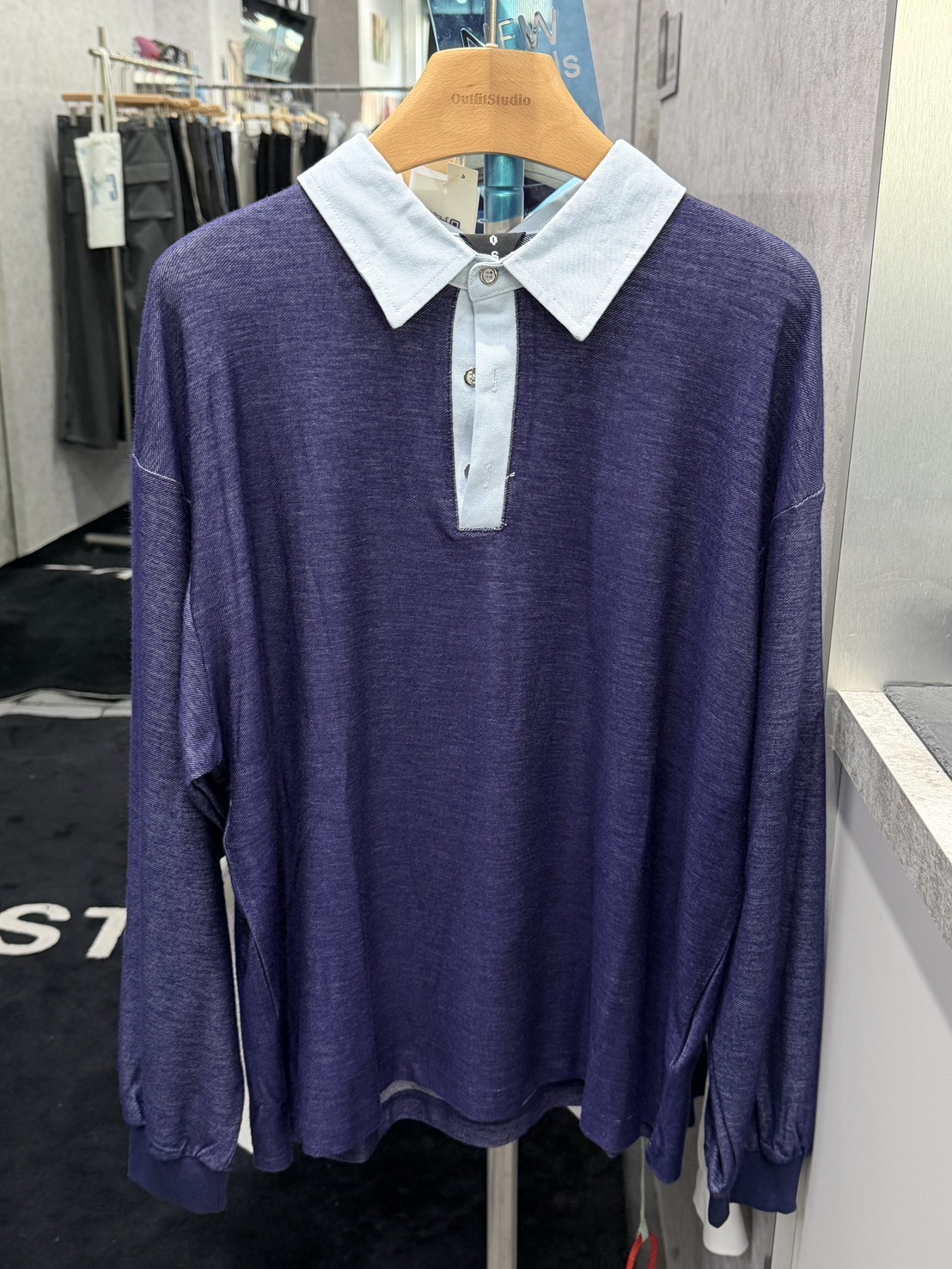 OVDY 復古撞色polo衫