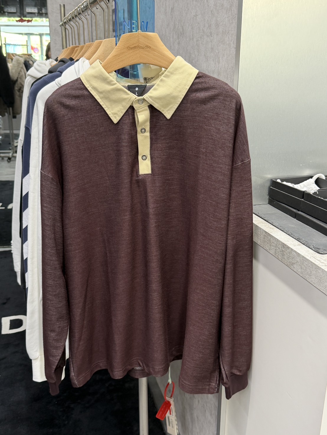 OVDY 復古撞色polo衫