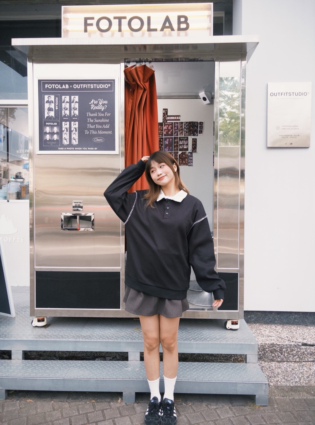 撞色翻領polo長袖