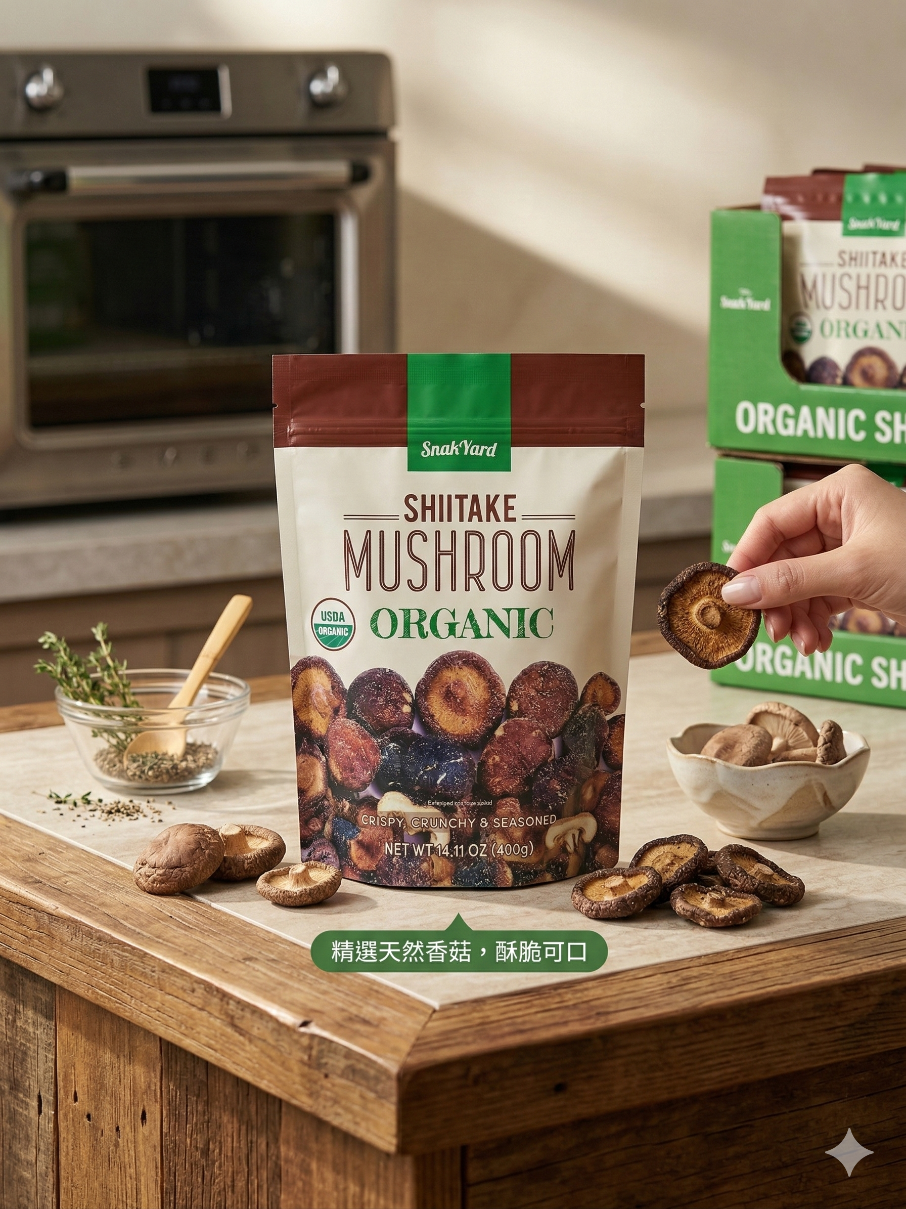 【直播】THE SNAK YARD LX0306106 香菇脆片 400g