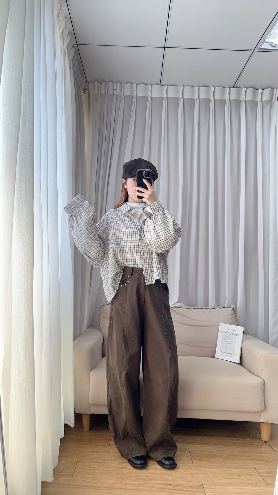 中車線口袋鉚釘牛仔褲s