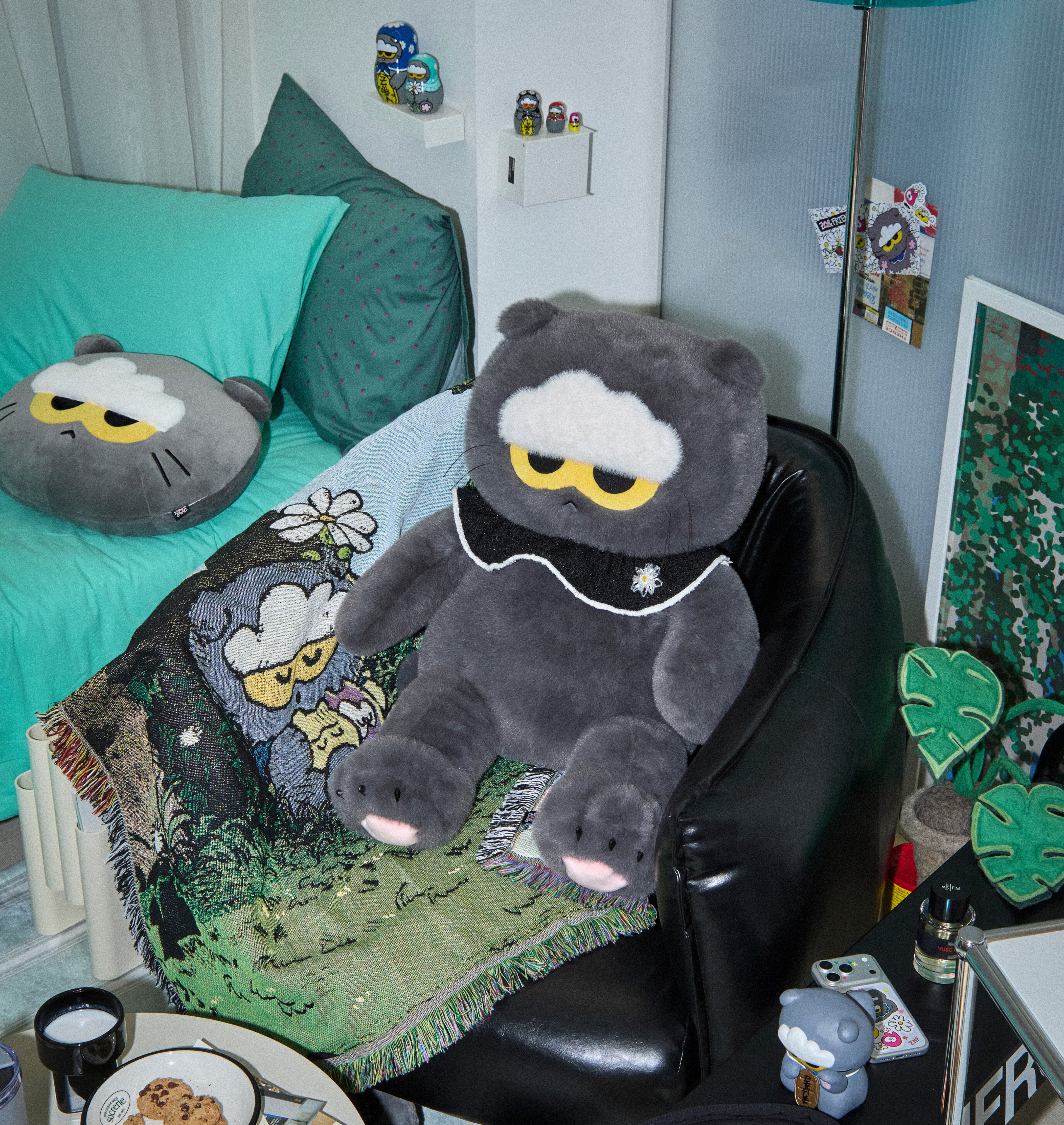 G-Dragon 快閃限定 ZO&FRIENDS LUCKY SHOP ZOA 權志龍 GD 雲朵貓 玩偶 帽子 公仔 吊飾 地毯 眼罩 周邊 全系列