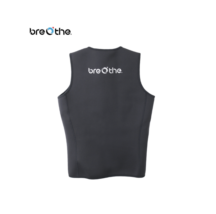 水呼吸Breathe 2.5mm 無頭套 防寒潛水拉鍊背心 (男女通用款) 26-VT-02Z
