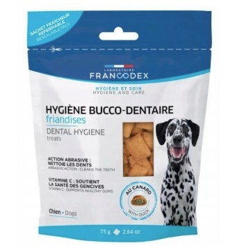 Francodex 狗小食．潔齒除口氣配方 鴨肉味75g