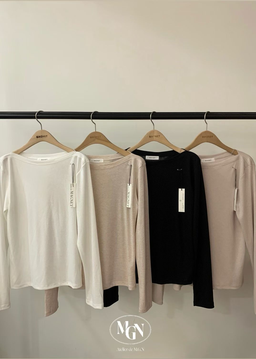 MN5510 一字領簡約上衣