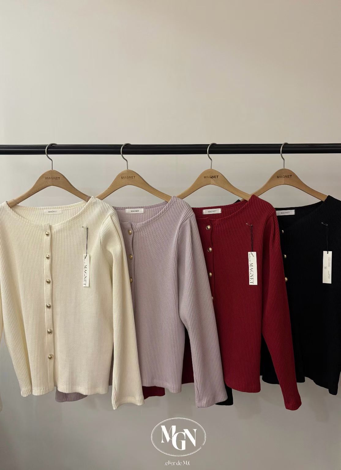 MN5501 船領坑紋金扣外套