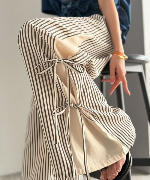 日本🇯🇵連線 Mily Bilet 側邊緞帶運動休閒褲 休閒褲 緞帶 綁帶 蝴蝶結 運動褲 鬆緊褲 4色(任買兩件711免運)/預購