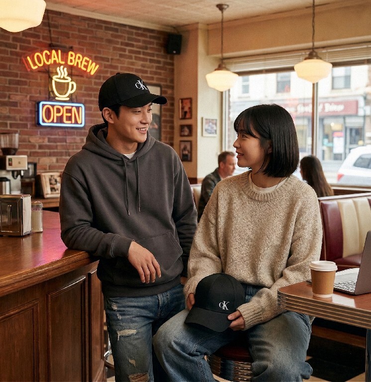 【預購】Calvin Klein H030618 標誌款刺繡棒球帽