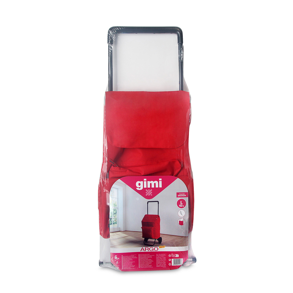 意大利品牌 GIMI 42L 購物手推車 -Argo (紅色) -025967