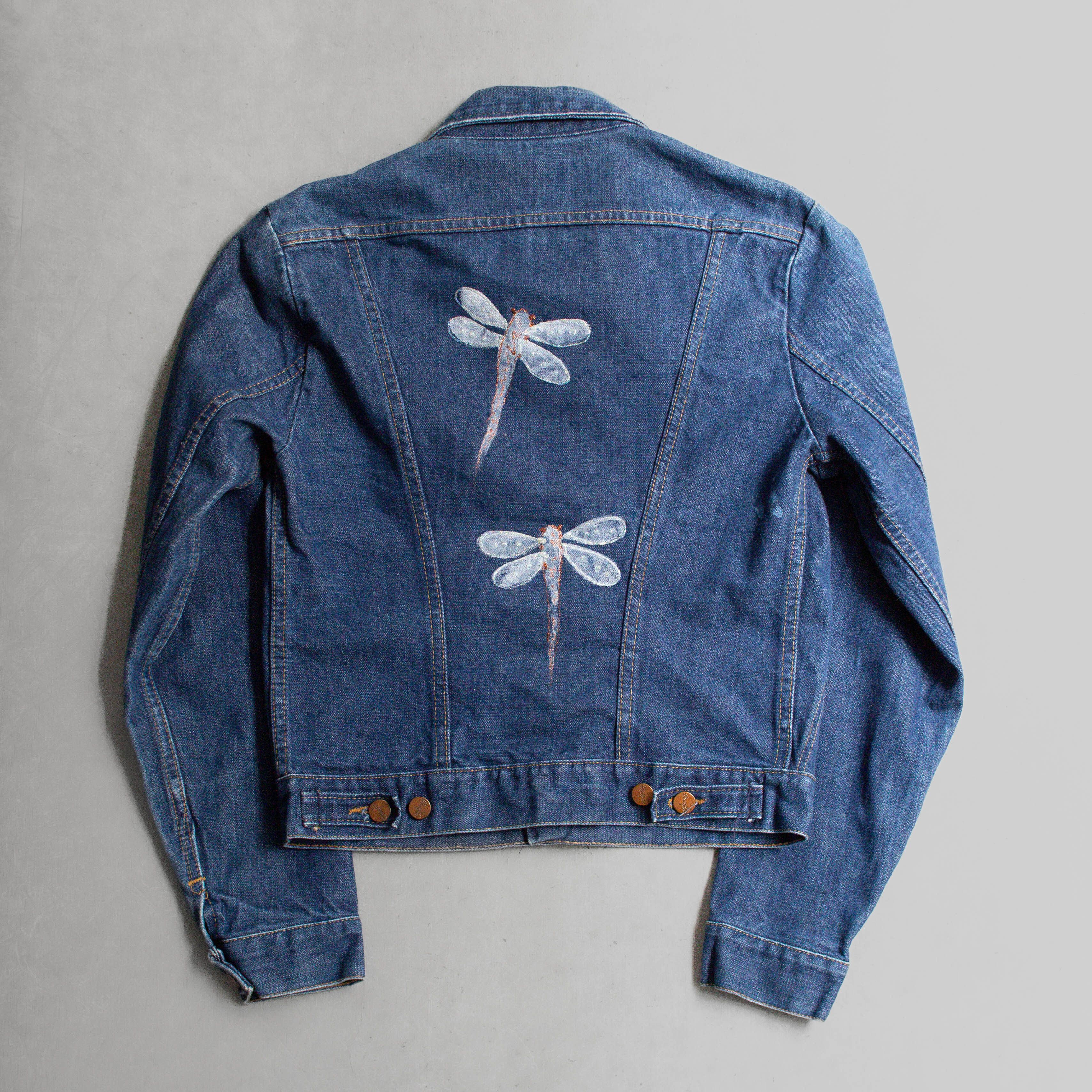 70S WRANGLER CUSTOM 124MJ DENIM JACKET 美國製 加工 丹寧 外套 A