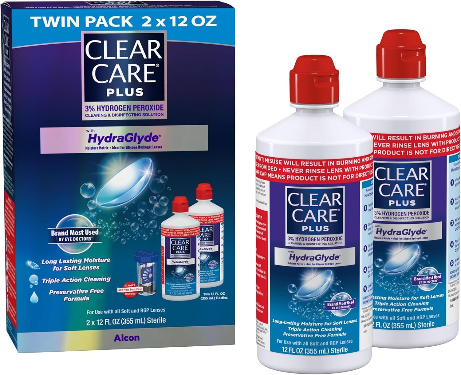 【直播】CLEAR CARE PLUS LX0306901 2支裝雙氧水護理液